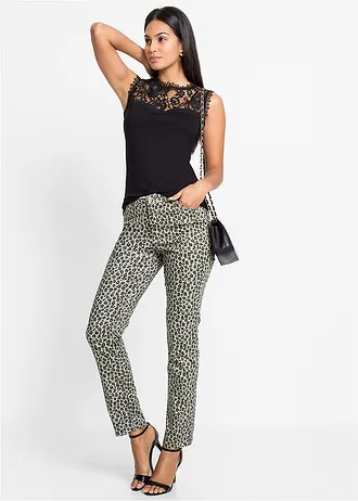 Top van een zachte viscosemix • zwart • bonprix online shop