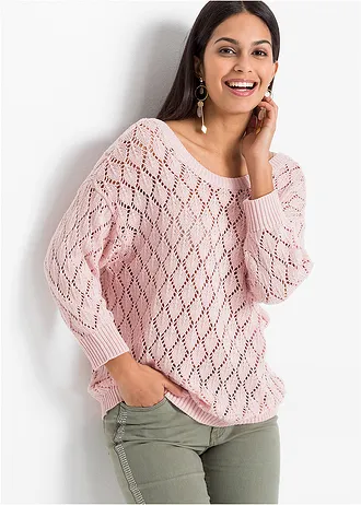 Trui van ajour • zacht roze • bonprix online shop