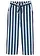 Palazzo kalhoty s elastickým pasem, barva: tmavě modro-bílá s proužky