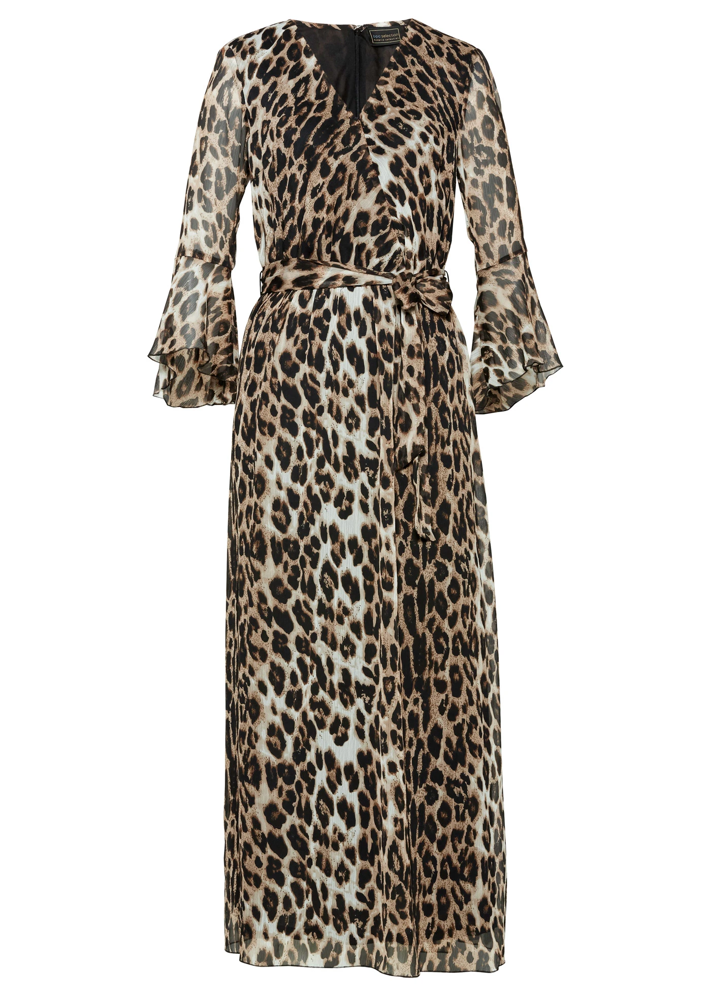 Maxi jurk met luipaardprint • camel-lichtbruin-zwart luipaardprint • bonprix online shop