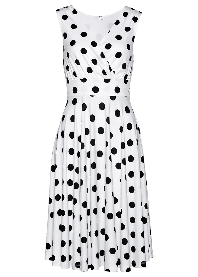 Úpletové šaty s bodkami