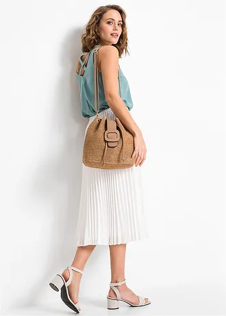 Sac bourse effet paille • naturel-cognac • Boutique bonprix