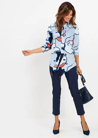 Pantaloni 7/8 bengalină • bleumarin • magazin bonprix