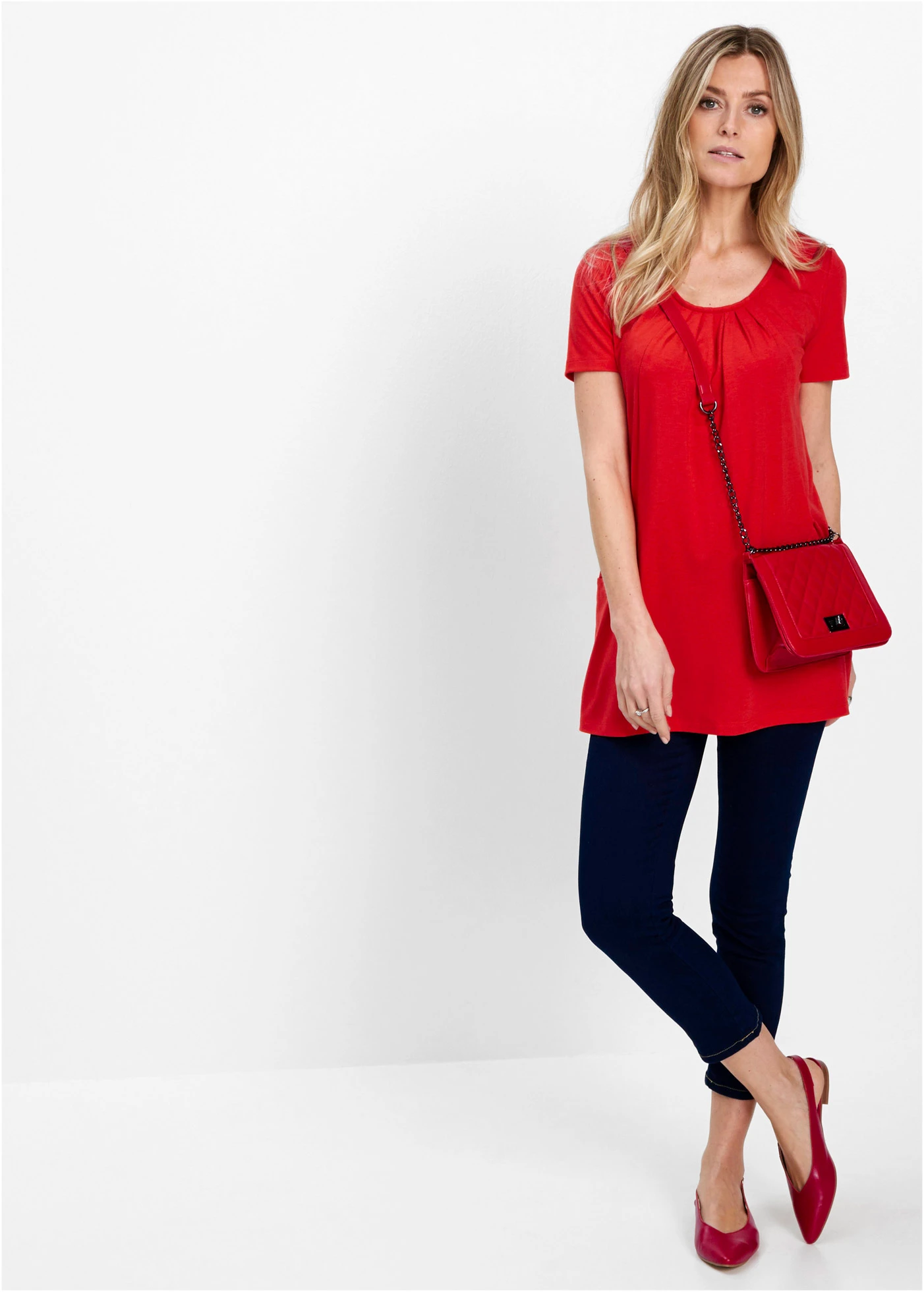 T-shirt long • fraise • Boutique bonprix