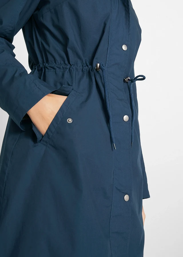 Parka z kapturem • granatowy • sklep bonprix