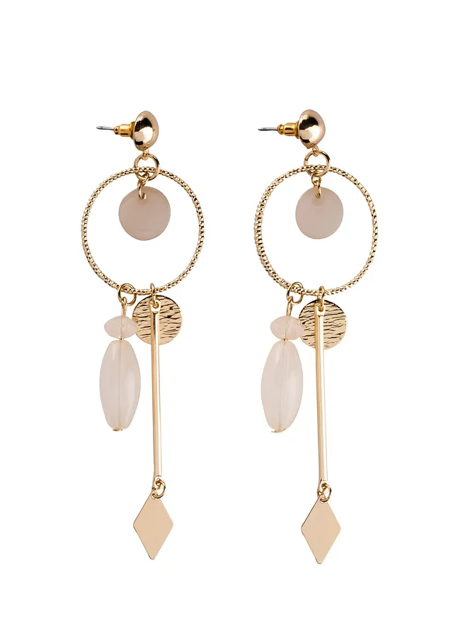 Cercei cu șurub cu elemente atârnate