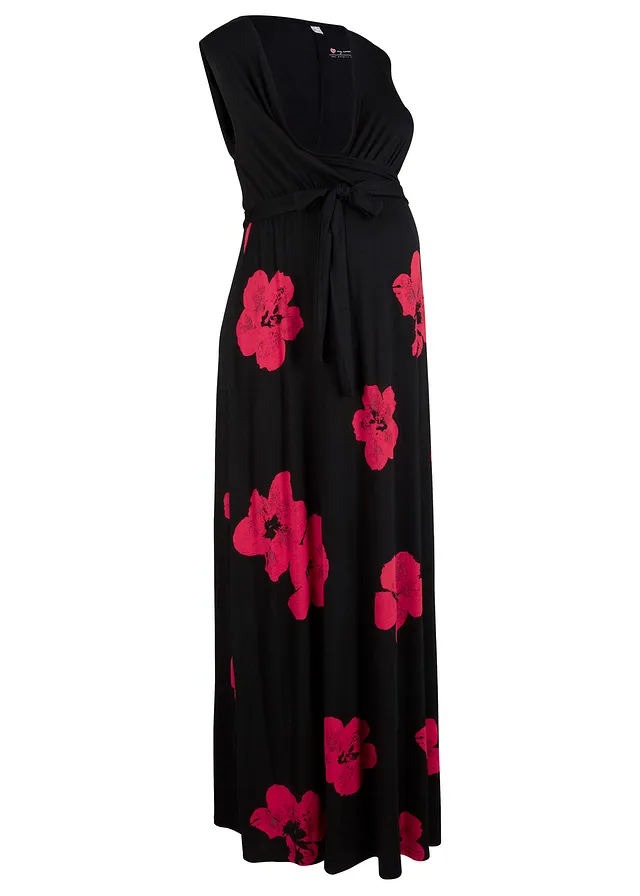 2-in-1 jersey zwangerschapsjurk/voedingsjurk met viscose