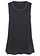 Top long avec encolure ronde, Couleur: noir