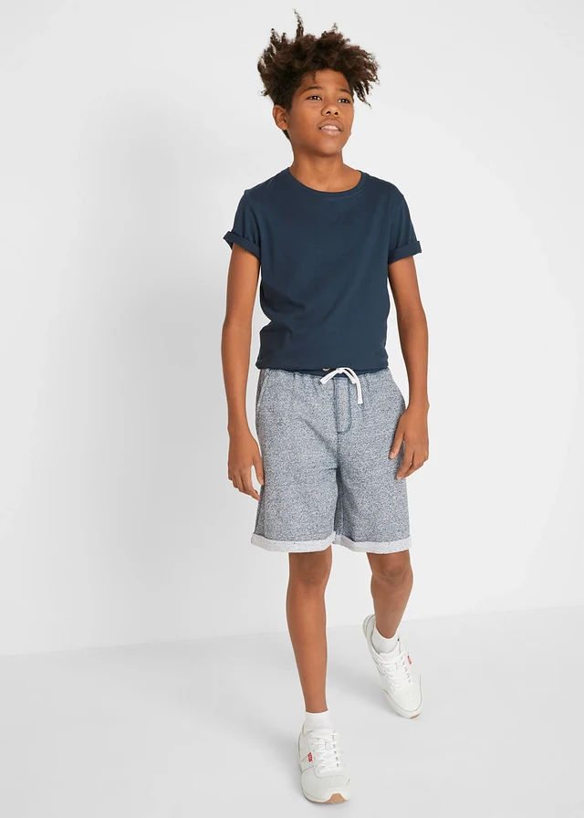Bermuda imitation jean • bleu foncé chiné • product-page.page-title-suffix
