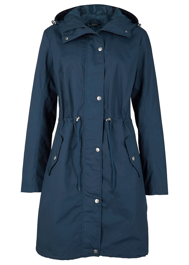 Parka à capuche, Couleur: bleu foncé