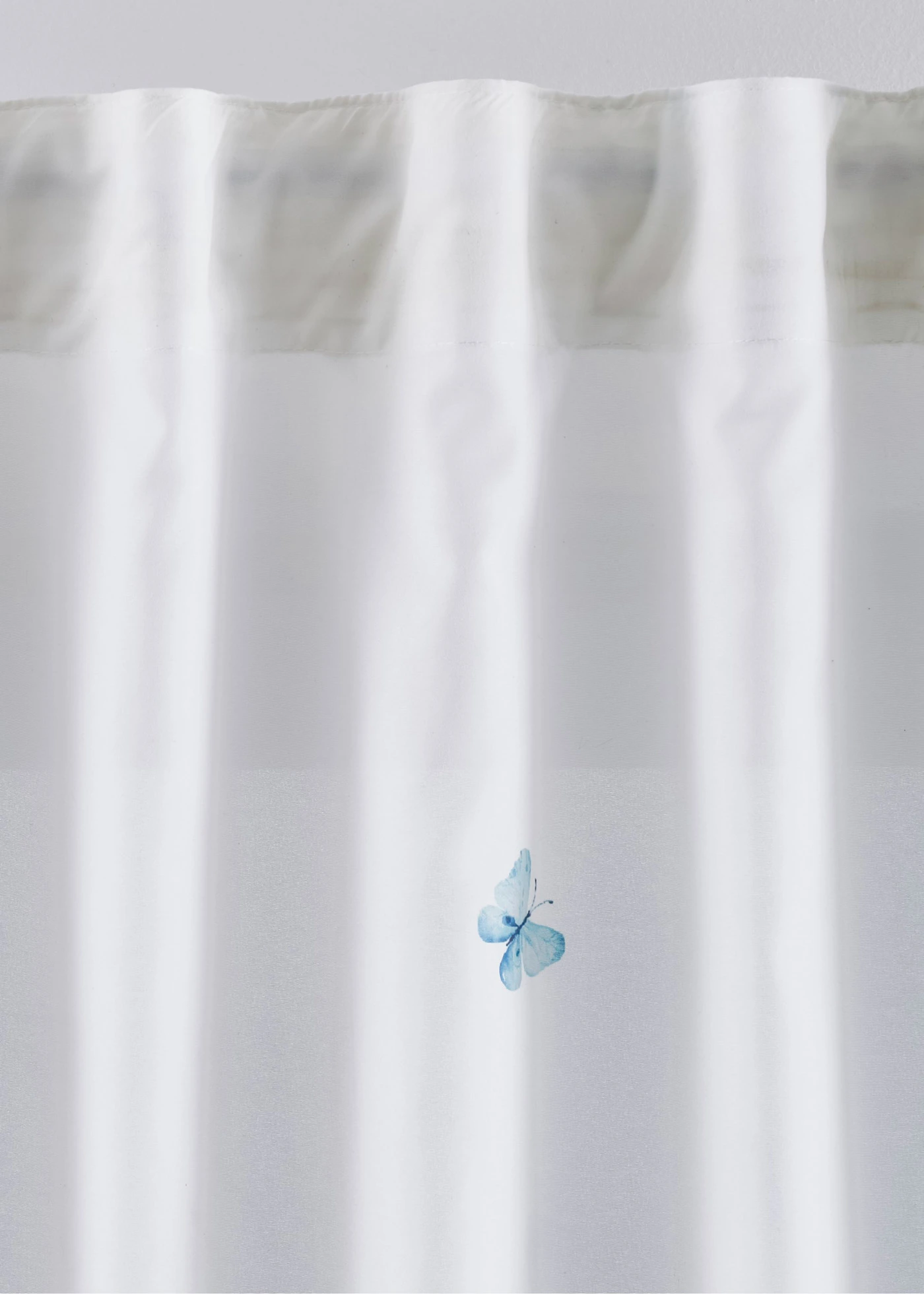 Microvezel gordijn met vlinders (1 stuk) • wit/multicolour • bonprix online shop