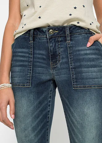 Džíny Bootcut • modrá stone • bonprix obchod