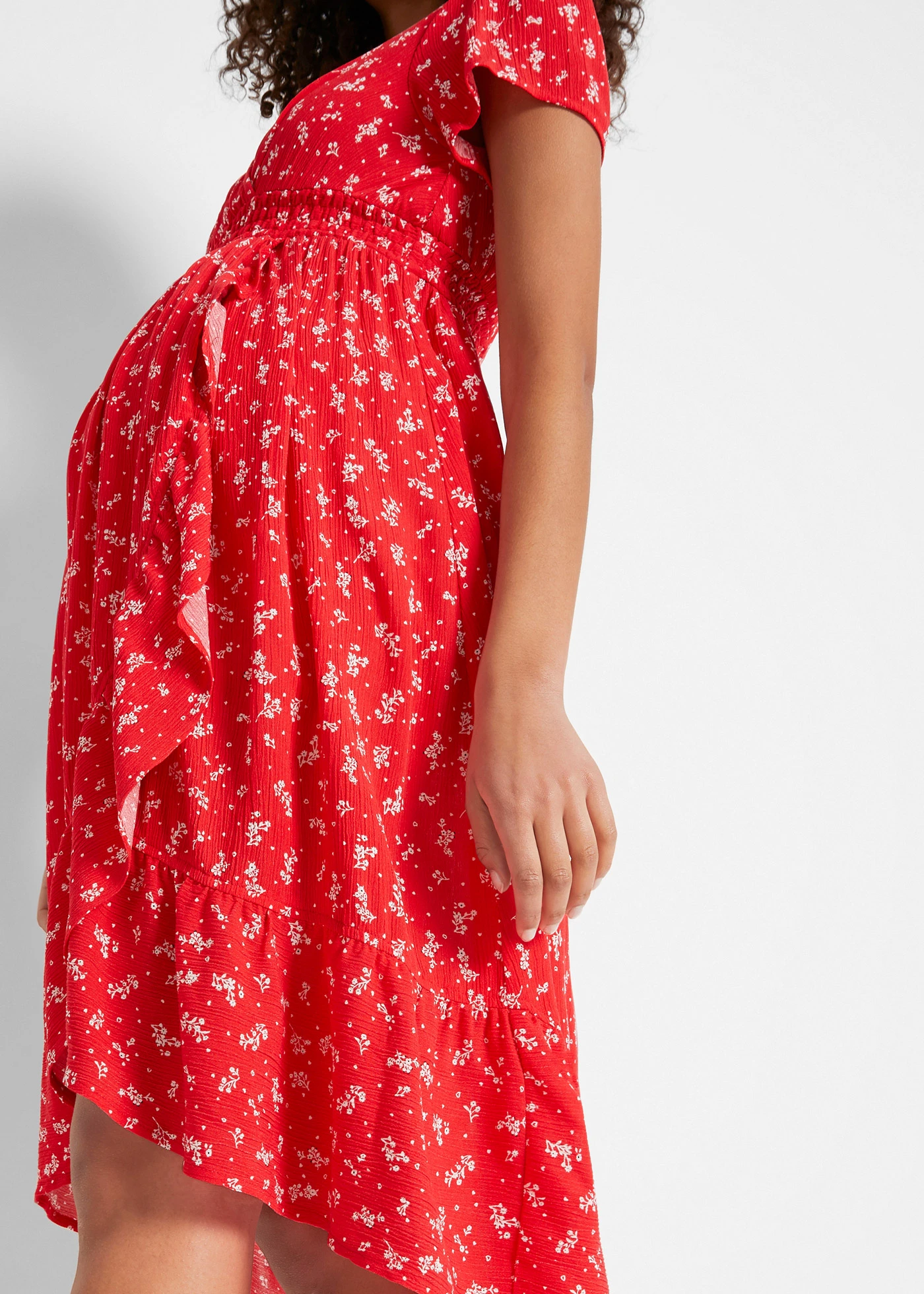 Robe de grossesse et d’allaitement en crêpe • fraise floral • Boutique bonprix