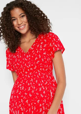Robe de grossesse et d’allaitement en crêpe • fraise floral • Boutique bonprix