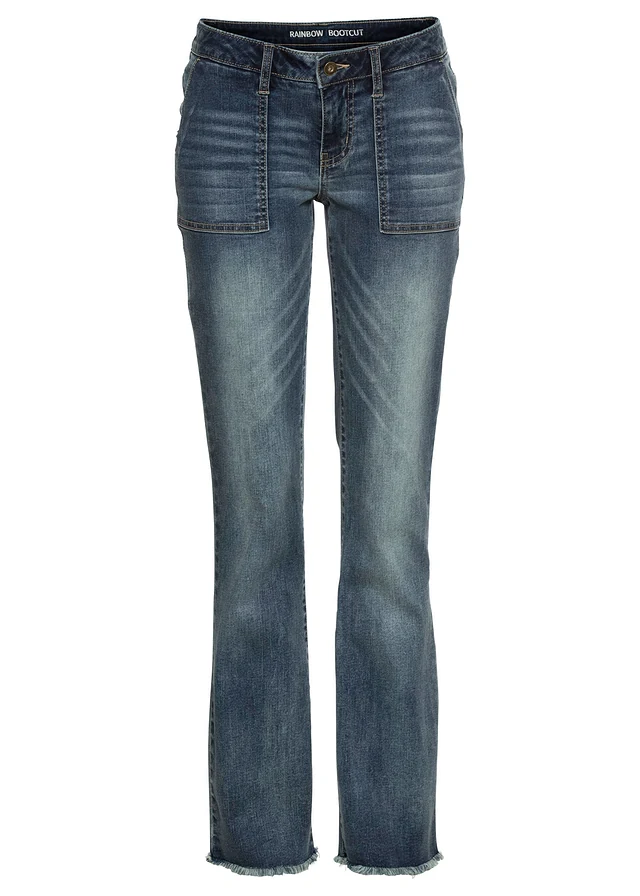 Bootcut farmernadrág • kék kőmosott • bonprix áruház