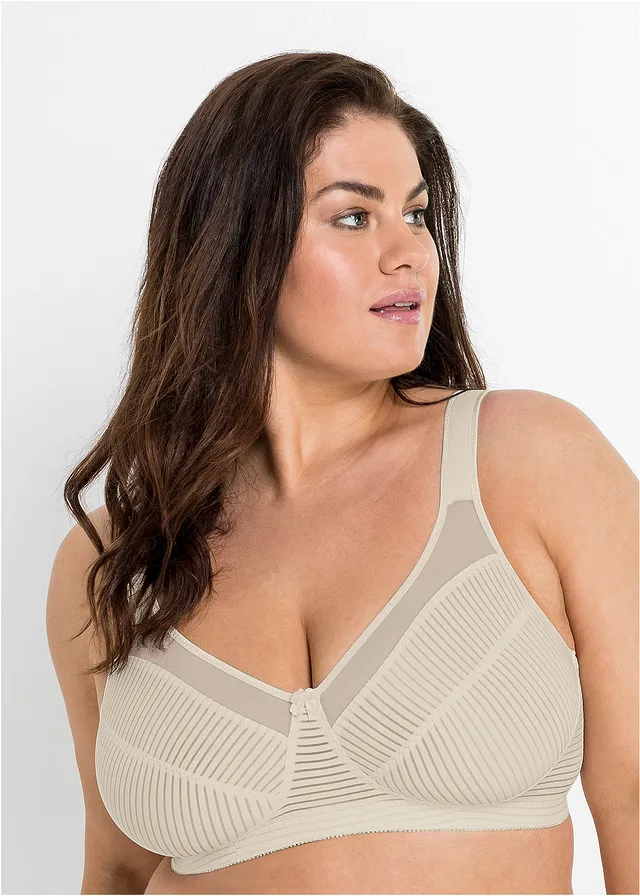 Minimizer bh zonder beugels met gewatteerde bandjes, Kleur: champagne