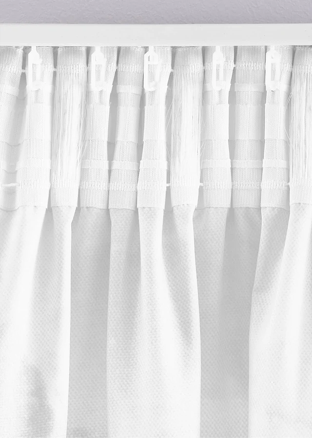 Rideau en microfibre à imprimé papillon (1 pce), Couleur: blanc/multicolore