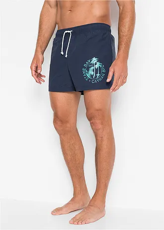 Short de bain homme, Couleur: bleu foncé