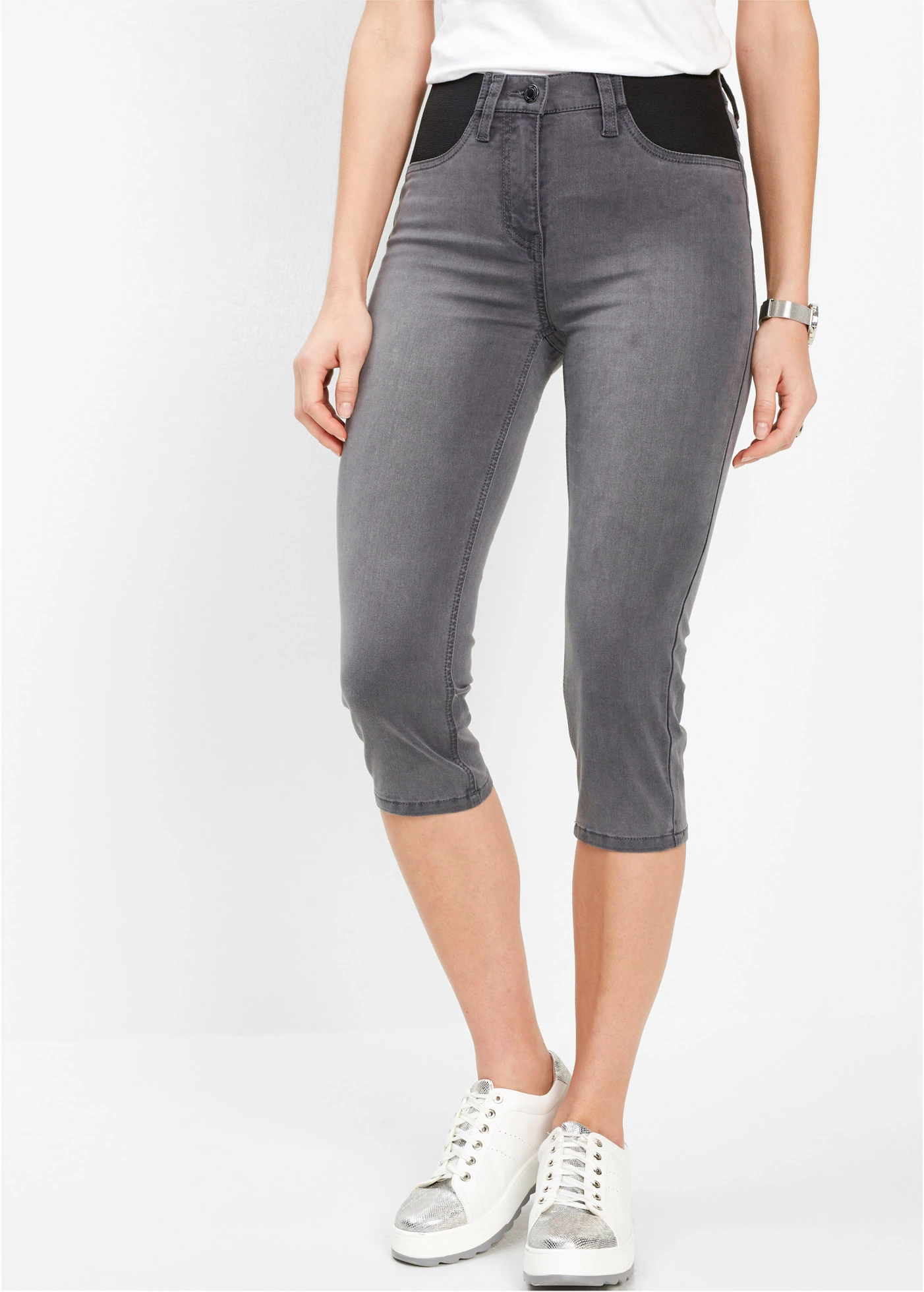 Capri jeans • grey denim • bonprix online shop