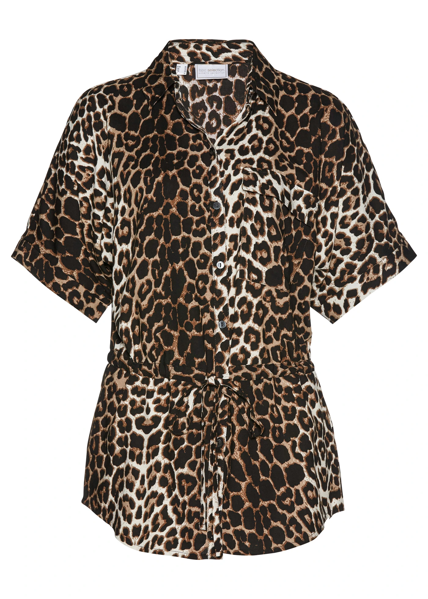 Viscose blouse met korte mouwen • luipaardprint • bonprix online shop