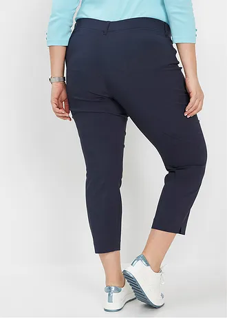 7/8 broek van bengaline, Kleur: donkerblauw