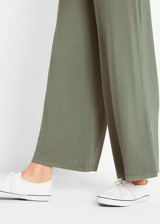 7/8 jersey broek van een soepele viscosemix • olijfgroen • bonprix online shop