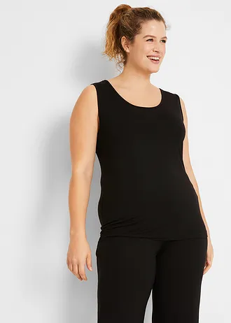 Souprava na doma (3dílná souprava), s viskózou, barva: černá