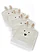 Lot de 4 housses de chaise en forme de lapin, Couleur: crème