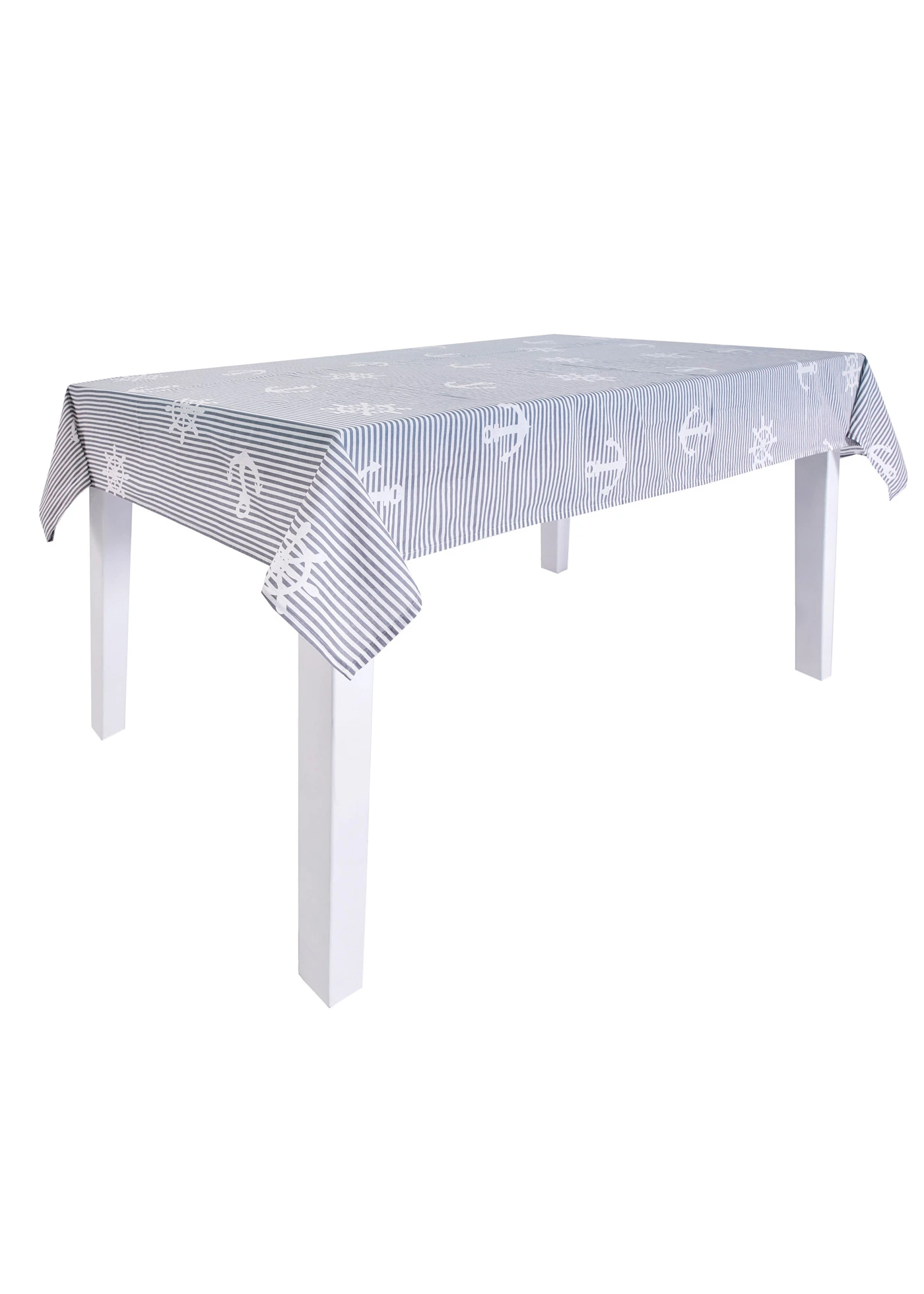 Přehoz s námořnickým designem • šedo-bílá • bonprix obchod