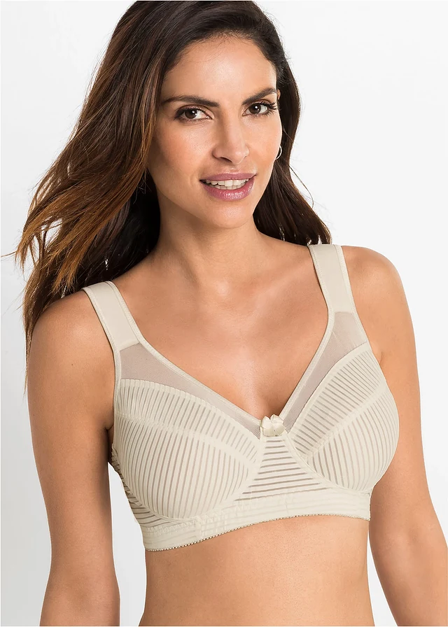 Minimizer bh zonder beugels met gewatteerde bandjes, Kleur: champagne