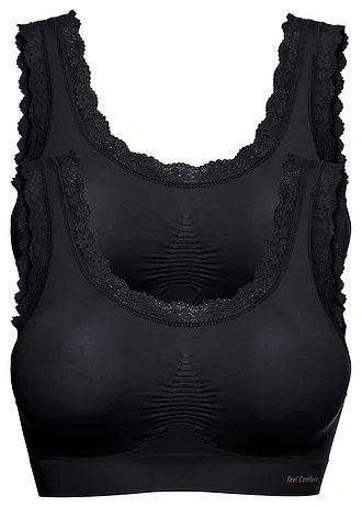 Bezešvý podprsenkový top Feel Comfort (2 ks v balení)