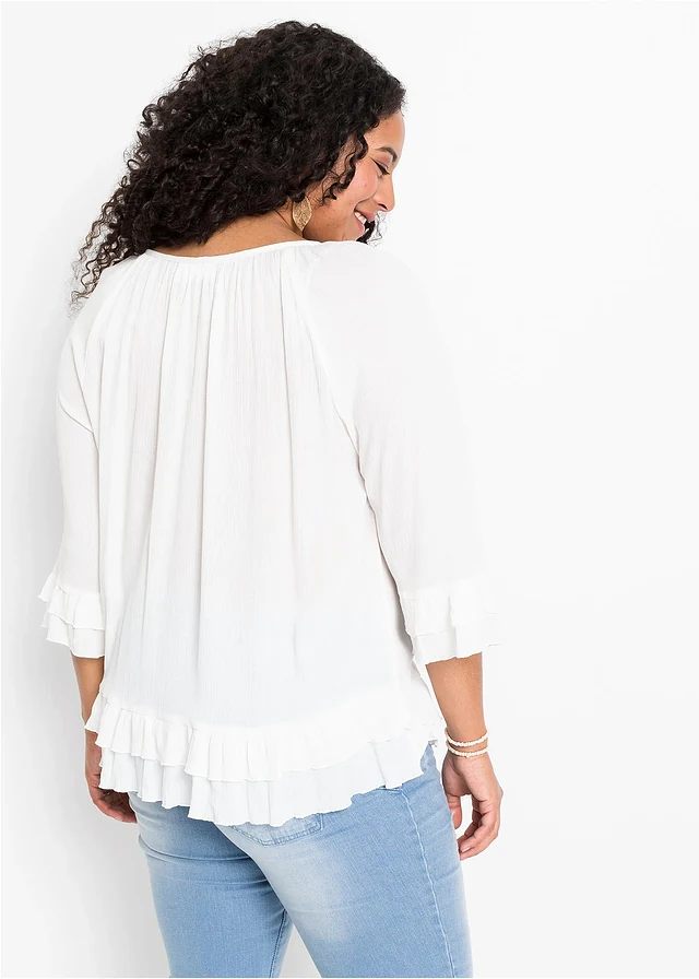 Tunique en viscose, Couleur: écru