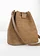 Buideltas in rieten look, Kleur: ecru-cognac