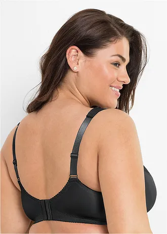 Minimizer bh zonder beugels met gewatteerde bandjes, Kleur: zwart