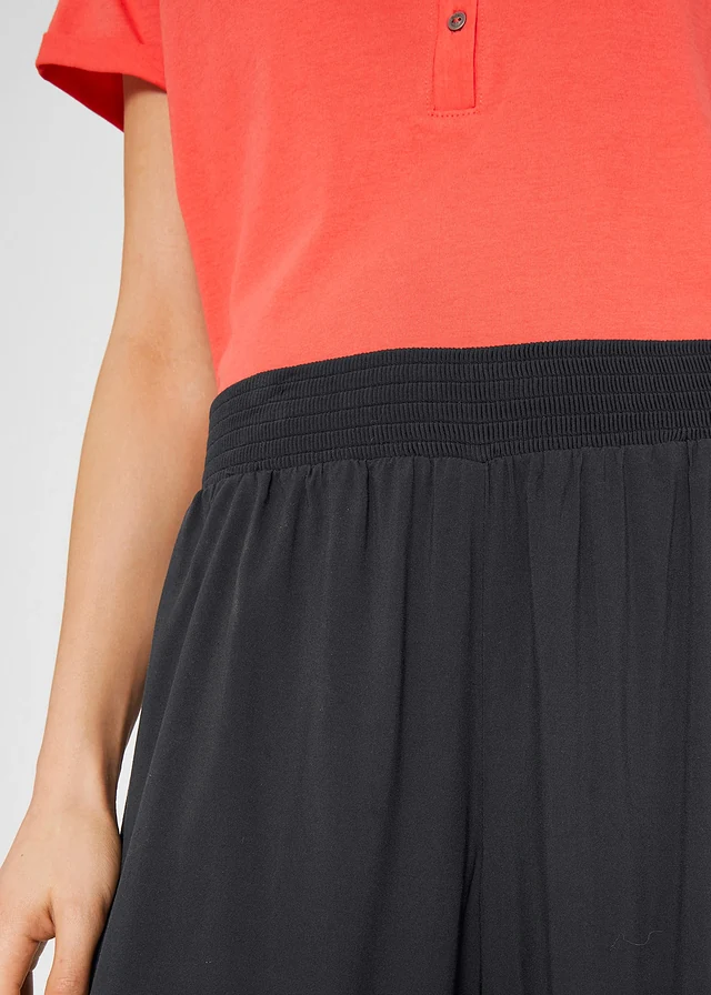 Cropped culotte van zachte viscose • antraciet • product-page.page-title-suffix