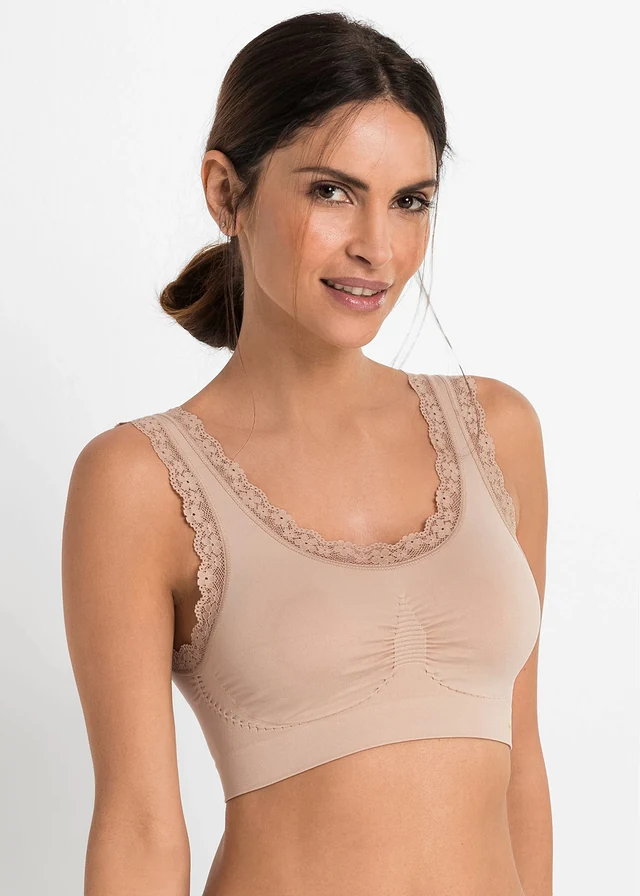 Feel Comfort naadloze bralette (set van 2) • 2x mat beige • product-page.page-title-suffix