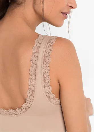 Feel Comfort naadloze bralette (set van 2), Kleur: 2x mat beige