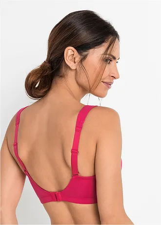 Bh zonder beugels (set van 2) met biologisch katoen • hibiscuspink+lichtgrijs gemêleerd • bonprix online shop