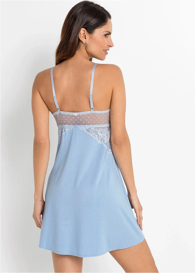 Slipdress, Kleur: lichtblauw