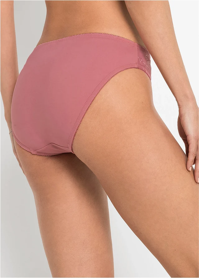 Slip met borduursel (set van 2) • rookroze+zacht roze gebloemd • product-page.page-title-suffix