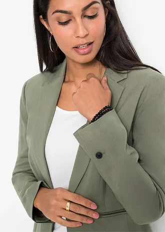 Blazer à poches passepoilées, petite stature • olive • Boutique bonprix