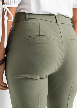 Pantaloni de costum, mărime petite • oliv • magazin bonprix