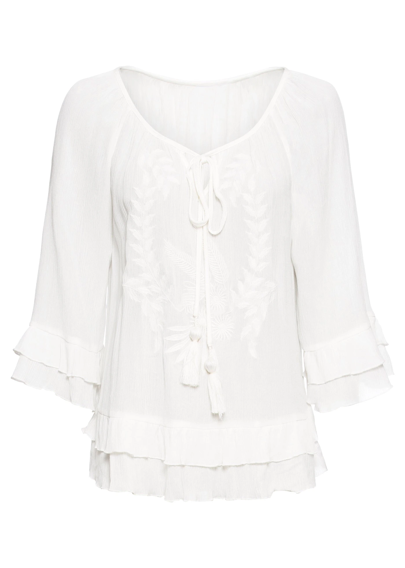 Tuniek van zachte viscose • wolwit • bonprix online shop