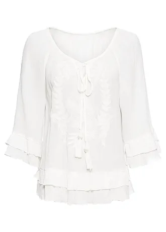 Tuniek van zachte viscose