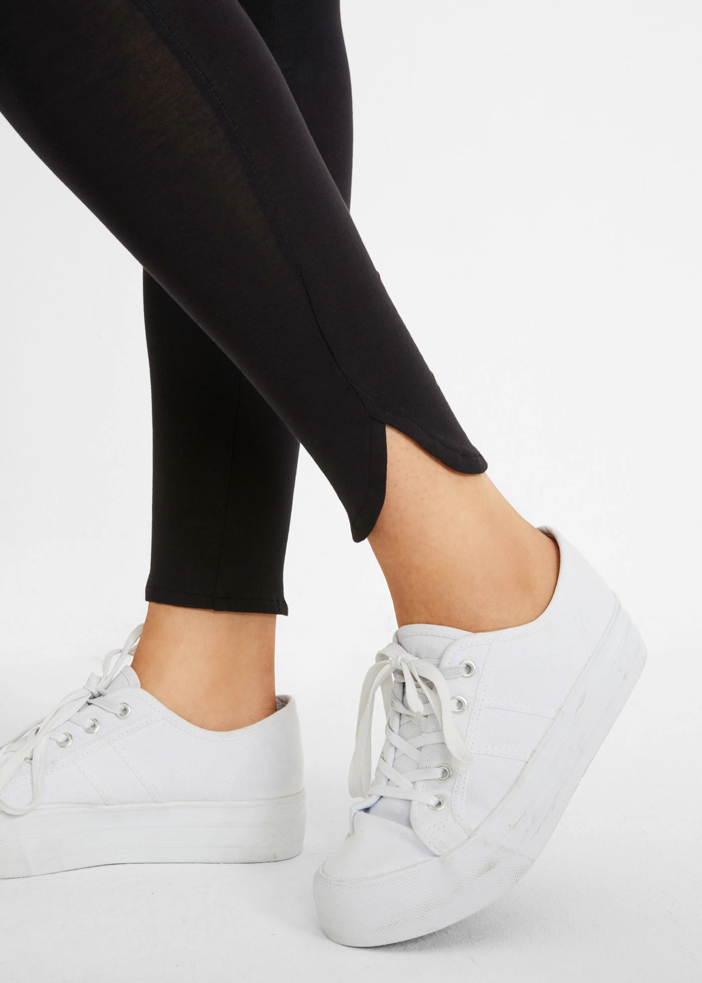 Legíny nad kotníky • černá plus size • bonprix obchod