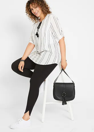 Legíny nad kotníky • černá plus size • bonprix obchod