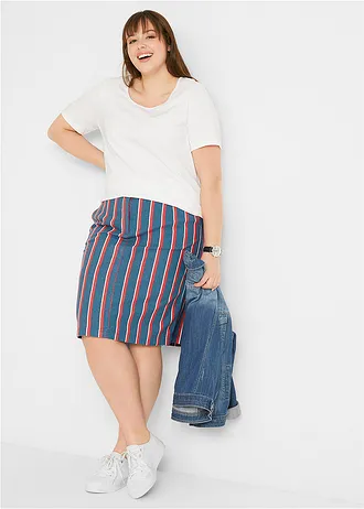 Dlouhé tričko (2 ks v balení), barva: tmavě modrá + bílá