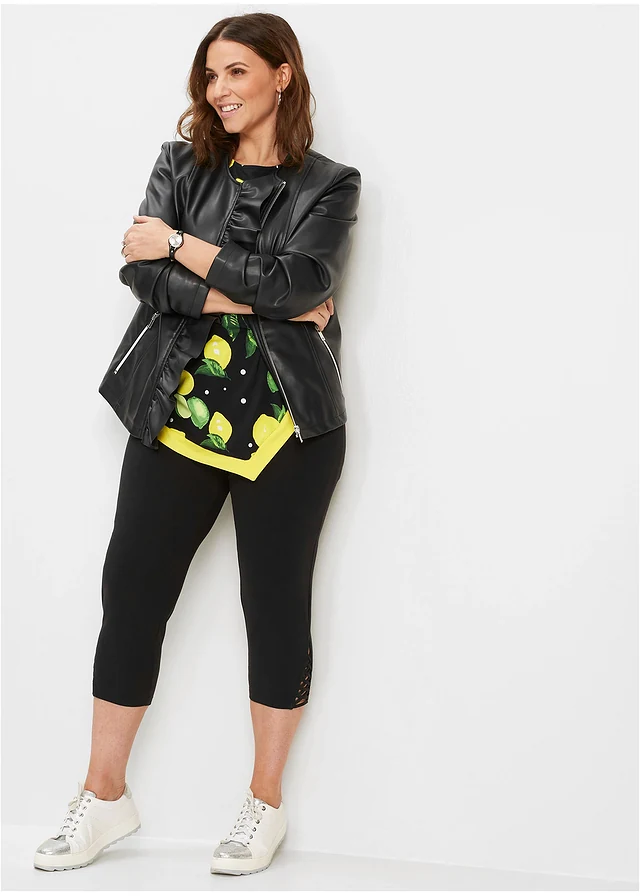 Capri legging, Kleur: zwart