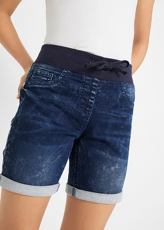 Jeansshort mid waist • blauw denim • bonprix online shop