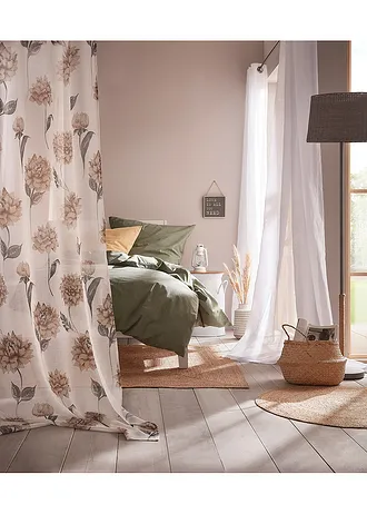 Dekbedovertrek in linnen look • olijfgroen • bonprix online shop